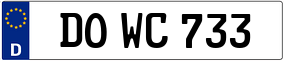 Trailer License Plate